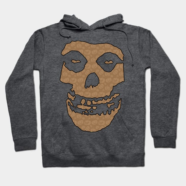 Crimson Ghost - Brown Halloween Pumpkins Hoodie by Controlled Chaos